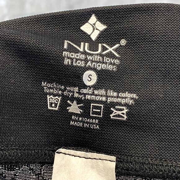 NUX Women's Black-White Snake Print Vesper Pull-On Capri Leggings SZ S - Picture 7 of 9